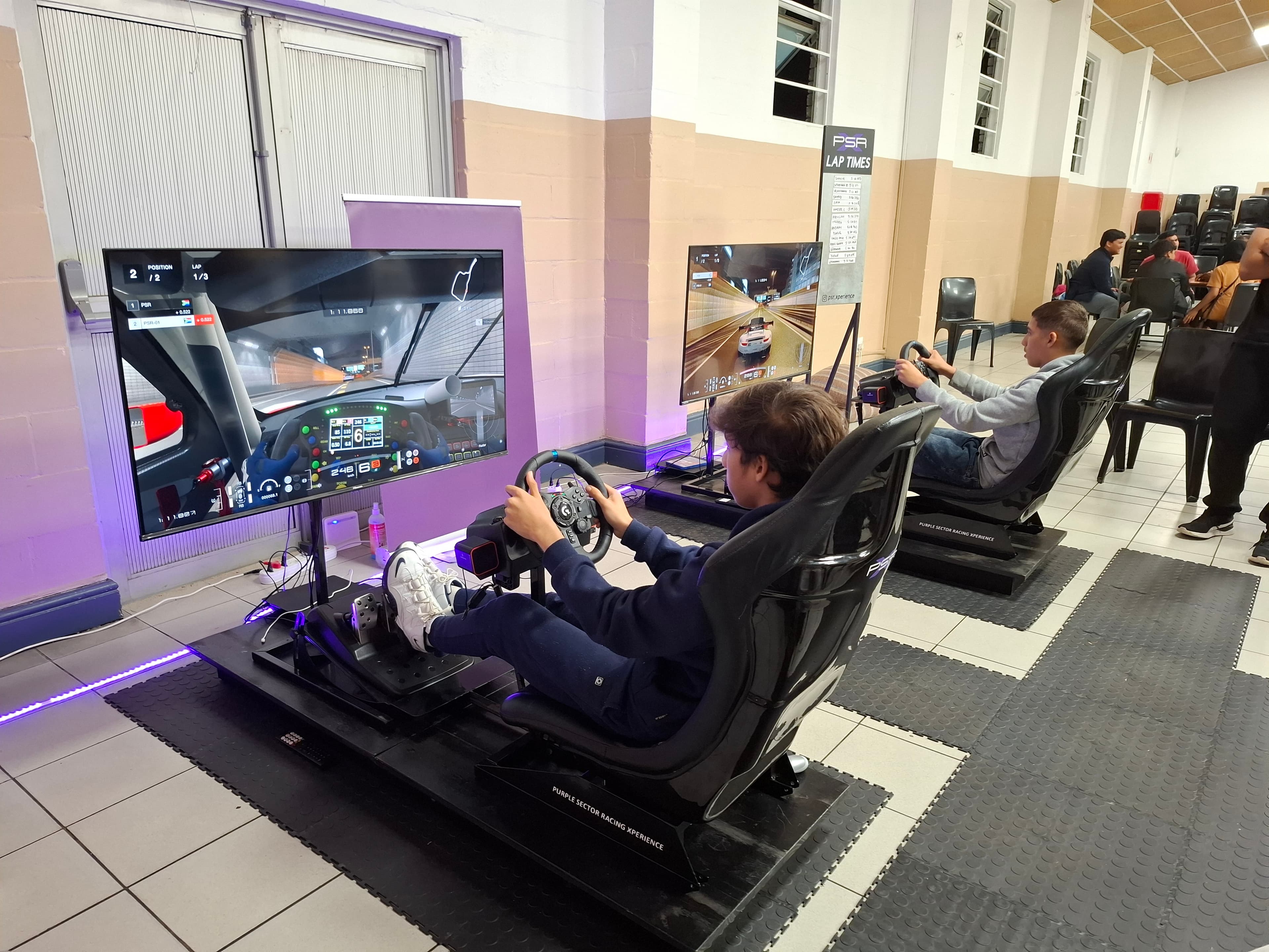 PSR sim racing at an event